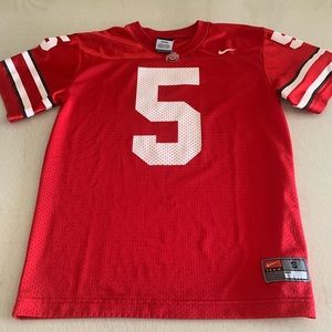 The Ohio State University Nike Youth Football Scarlet Jersey. Size Small 8-10